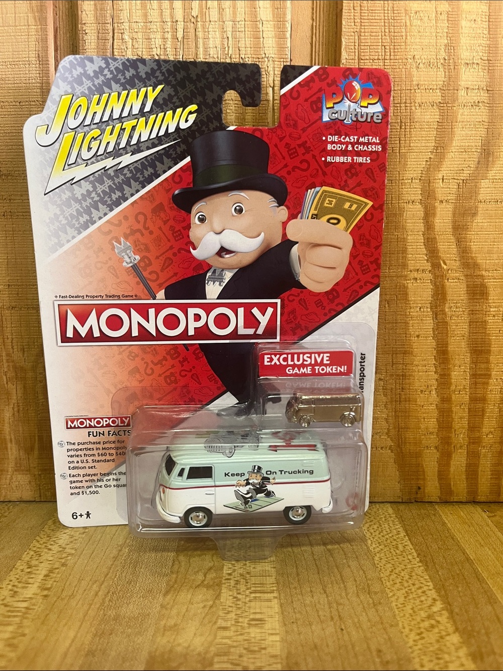 Johnny Lightning Monopoly Die-Cast VW VAN NEW